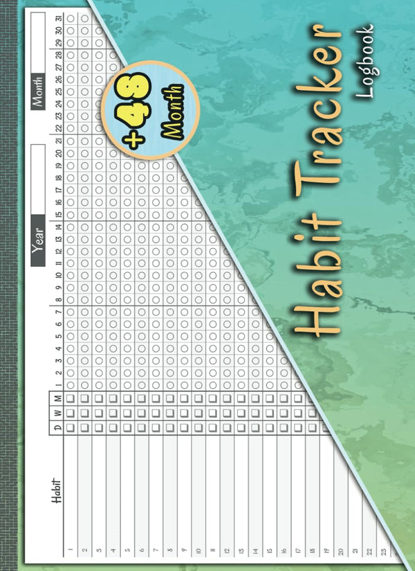 Habit Tracker Log Book: Routine Tracker Calendar for More Than 48 Months of Habits Tracking | Undated Habits Tracker Journal | 11.7 x 8.5 inches