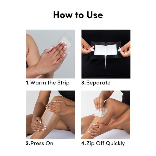 Parissa Legs & Body Wax Strips Kit Value Pack for Body Hair Removal, At-Home Waxing Kit with Ready-To-Use Large Wax Strips, 5Ml Aftercare Oil,