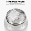 Fanhaw 20 Oz Kids Insulated Stainless Steel Water Bottle with Straw Lid, Leakproof & Anti-Dust Everyday Use Bottle for School, Women & Men, Back