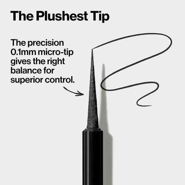 REVLON Colorstay Micro Easy Precision Liquid Eyeliner, Waterproof, Smudgeproof, Longwearing with Felt Tip Applicator, 301 Blackout, 0.057 Fl Oz
