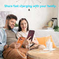 USB C Charger Block Multiple Ports Wall Charger Fast Phone Charging Blocks White 40W 2A+2C Ports