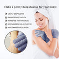 Evridwear Exfoliating Dual Texture Bath Gloves for Shower, Spa, Massage and Body Scrubs, Dead Skin Cell Remover, Gloves with Hanging Loop (1 Pair