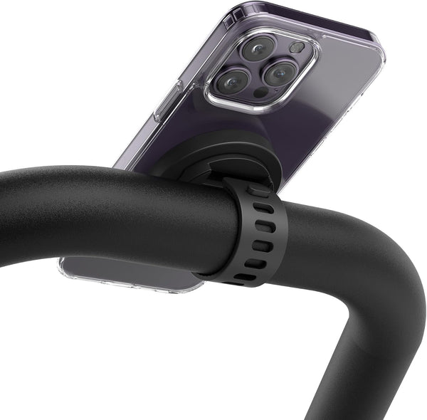 ENCASED Grip-X Magnetic Bar Mount, Compatible with MagSafe - Phone Holder for Gym, Home Fitness Bikes, Workout Equipment, Stroller and Cart