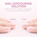 Gelike EC 6-in-1 Jelly Nail Builder Gel: Sheer Baby Pink UV Rubber Base Gel for Apex Building & Extension – Extra Strong Adhesive for Press On &