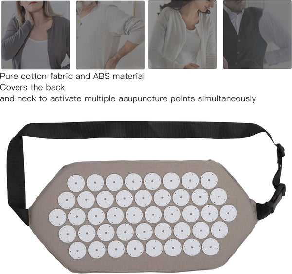 Acupressure Set, Acupressure Massage Belts Wrap Acupuncture Massage Belt Stress Reduce Pain Reduce Waist Acupuncture Mat for Home Outdoor Adults