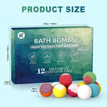 Bath Bombs Birthday Gifts for Women & Men Set, 12 Pack Handmade Natural Organic Bath Bomb with Shea Butter, Halloween Boo Basket Stuffers,