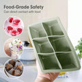Excnorm Silicone Ice Cube Trays 3 Pack - Large Size Silicone Ice Cube Molds with Leak Proof Removable Lid Square Ice Cube Tray And BPA Free for