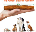 Pork Chomps Roasted Pork Skin Dog Chews, 6 Inch Twists, 15 Count - Long-Lasting Treats for Dogs - High Protein, Rawhide-Free, Low Fat, Healthy &