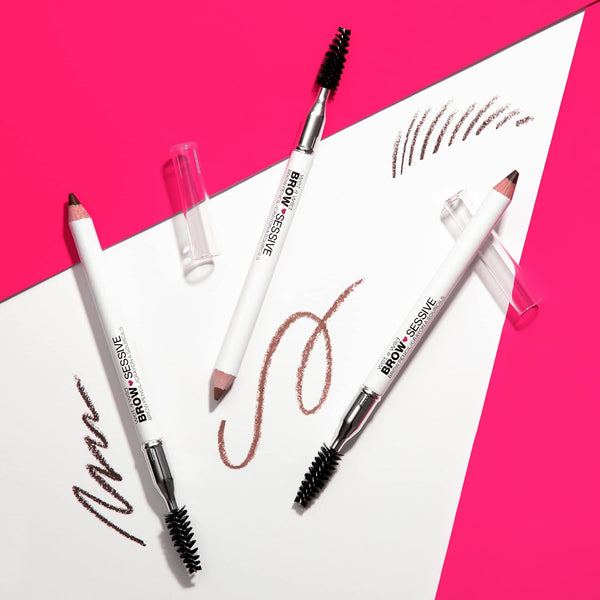 Wet N Wild Brow-Sessive Brow Pencil, Ultra-Precise Dual Ended Spoolie Brush for Perfect Buildable Blendable Shaping, Natural Lasting Shades for