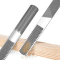 2PCS 8in 4 Way Wood Rasp File, Premium Grade High Carbon Hand File and Round Rasp, Half Round Flat & Needle Files, Multifunctional Hand File for