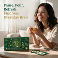 VAHDAM Green Tea Loose Leaf Sampler|10 Premium Teas in a Gift Box(50+ Cups) Green Tea Sampler - 10 Teas 10 Count (Pack of 1)