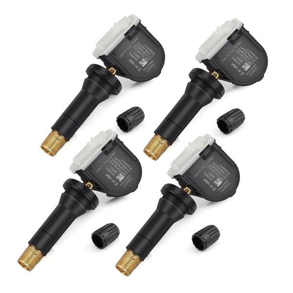 4-Pack GM TPMS Sensors 315MHz, Pre-Programmed Tire Pressure Monitoring System Replacement for Chevy Silverado Equinox, GMC Sierra, Buick, Cadillac