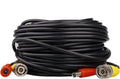 4 Pack 30M/100ft All-in-One BNC Video Power Cables, Extension Surveillance Camera Cables for CCTV Security DVR System Installation, Free 8pcs BNC