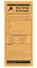 100 Night Drop Key Envelopes - Auto Repair Shops and Mechanics Gummed