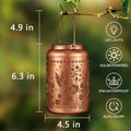 Solar Lanterns Outdoor Waterproof Hummingbird Garden Decor Gifts for Women Mom Grandma Hanging Solar Lights Metal Solar Decoration outside for