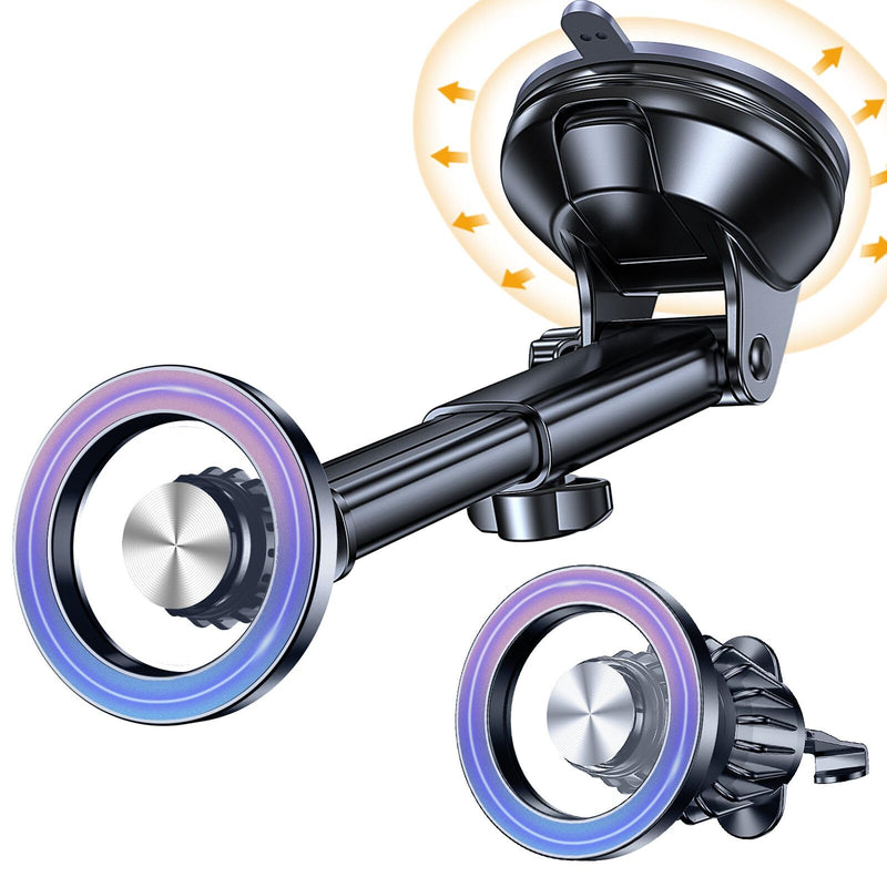 For Magsafe Car Mount? Windshield + Vent + Dash ? Magnetic Phone Holder for Car Phone Holder Mount Cell Phone Holders for Your Car Truck Suction