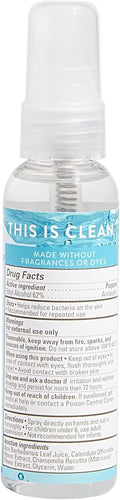 The Honest Company Plant-Based Hand Sanitizer Spray | Kills 99.9% of Germs | Hypoallergenic, Quick-Drying + Moisturizing | Fragrance Free, 2 Fl Oz