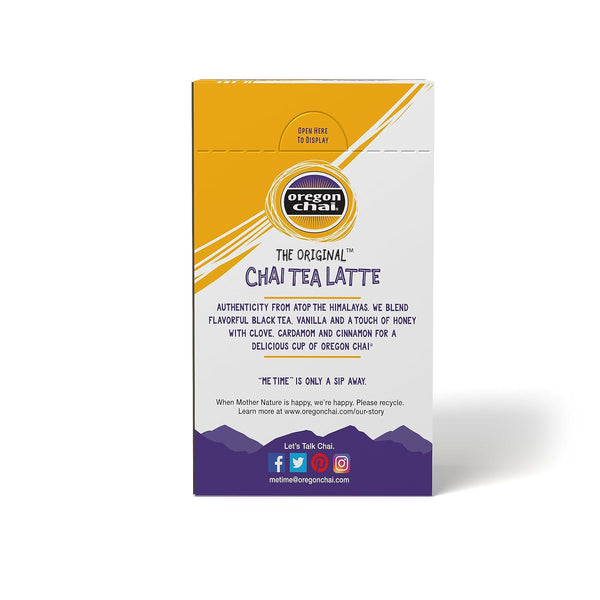 Oregon Chai Original Dry Chai Latte Mix, 8 Count (Pack of 1) ORIGINAL 8 Count (Pack of 1)