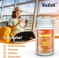 RXZELL Gas Relief, Maximum Strength Simethicone 250mg, 120 Softgels - Anti Flatulence Relieves Gas Fast, Bloating Aid, Stomach Discomfort,