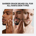 Hawkins & Brimble Beard Oil For Men Growth - Sandalwood Scent with Argan & Castor Oils, Shea Butter | Softens & Moisturizes, Promotes Healthy