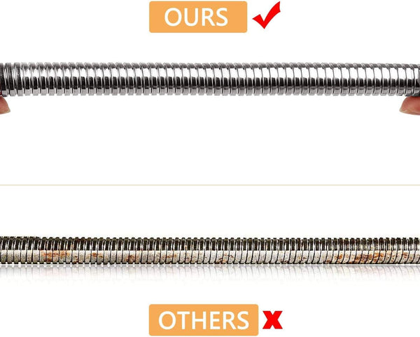 Pre-rinse Sprayer Hose Replacement Kit for Commercial Kitchen Sink Faucet, 44” Length Stainless Commercial Dish Spray Hose Parts