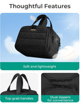 BAGSMART Travel Toiletry Bag, Lightweight Large Wide-open Travel Bag for Women, Puffy Cosmetic Makeup Bag Organizer with Handle for