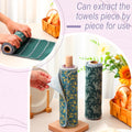 Redbaker 50 Pcs Reusable Paper Towels Paperless Reusable Cotton Cloths Toilet Absorbent Washable Paper Towels with Roll Kitchen Dishcloth for