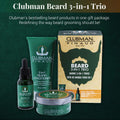 Clubman Pinaud 3-in-1 Beard Kit – Includes Conditioner, Beard Oil and Balm, Starter Kit for Men Beard 3-in-1 Kit