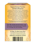 Yogi Tea, Tea Immune Stress Elderberry Lemon Balm Organic, 16 Count 16 Count (Pack of 1)