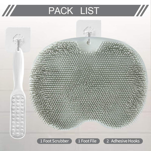 Vlike Shower Foot Scrubber Massager Mat Cleaner Improve Circulation Reduce Feet Pain Exfoliation, Feet Acupressure Mat with Non Slip Suction Cups,