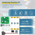 EI Electronic Breathing Light Soldering Practice kit LED Electronic Assembly kit Soldering Iron kit Electronics Component Teenage Engineering