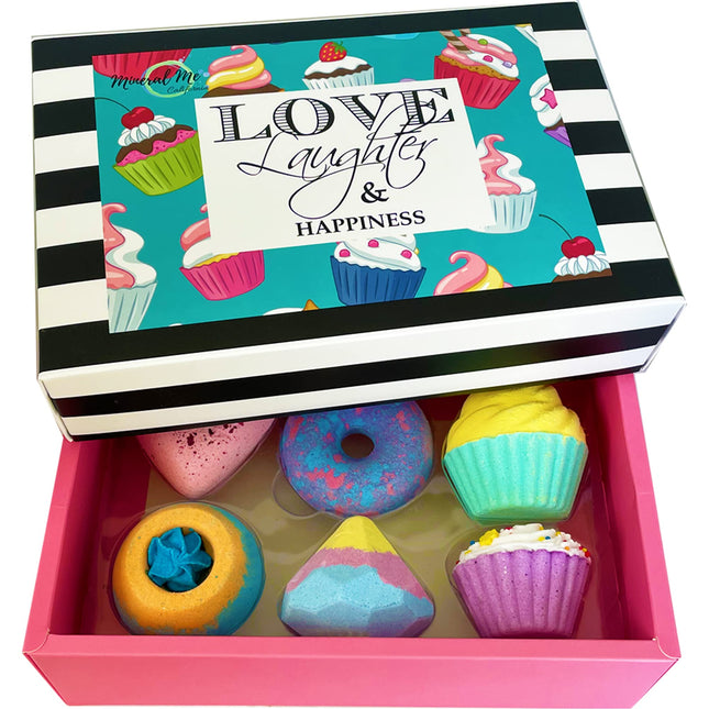 Bath Bombs Gift Set - 6Pc Aromatherapy Natural Bath Bombs with Organic Ingredien