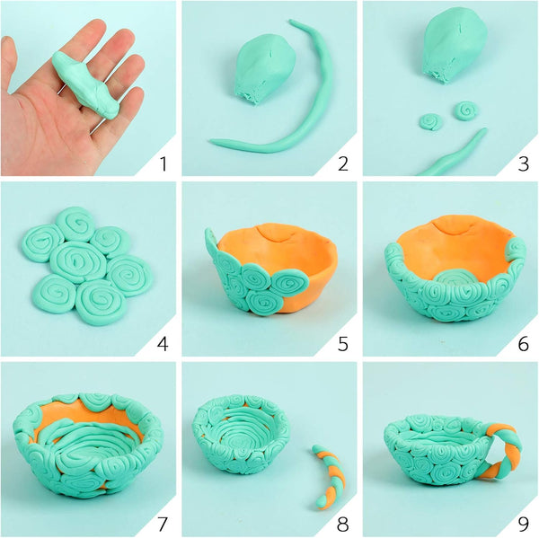 Aestd-ST Polymer Clay Kit 50 Colors, Oven Bake Modeling Clay for Kids | DIY Starter Kit, 20 Sculpting Tools & Accessory, Easy to Shape,
