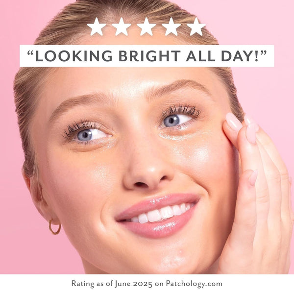 Patchology Serve Chilled RosÃ© Hydrating under Eye Patches â Hyaluronic Acid & Antioxidant-Infused Eye Masks to Reduce Dark Circles, Puffiness &