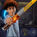 STAR WARS Lightsaber Forge Kyber Core Jedi Knight Yord Fandar, Officially Licensed Yellow Customizable Electronic Lightsaber, Toys for 4 Year Old