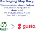 GUSTO [100 Count] Disposable Plastic Dome Lids for 10, 12, 16, & 20 Oz. Paper Hot Coffee Cup - Black (Formerly Comfy Package)