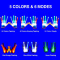 LED Gloves for Kids, Teens & Adults - Finger Light Gloves with 5 Colors/6 Modes - Perfect for 9-12 Year Old Boys & Girls - Ideal for Halloween &