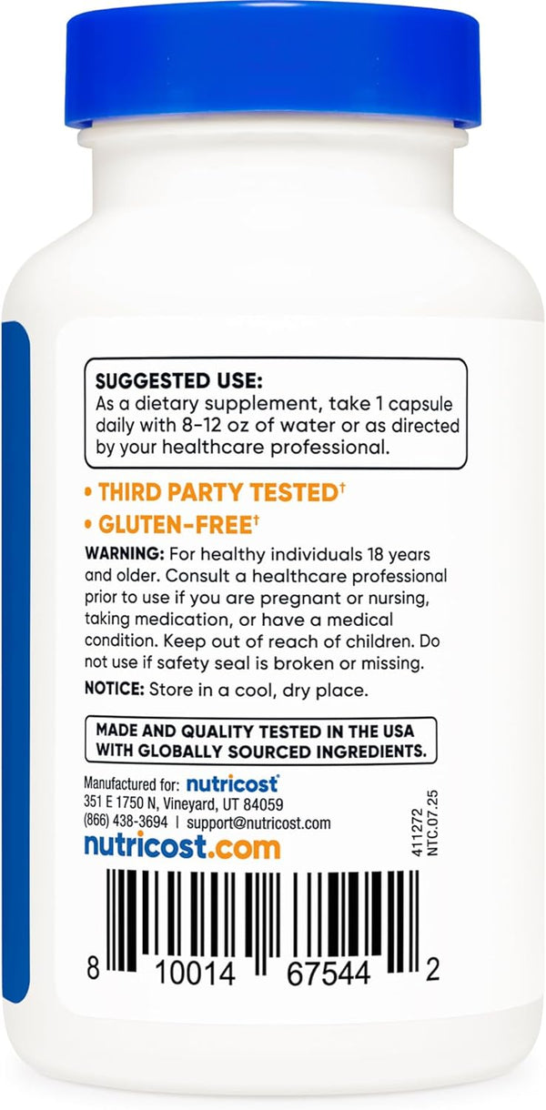 Nutricost Vitamin B2 (Riboflavin) 400Mg, 120 Capsules - Gluten Free, Non-Gmo