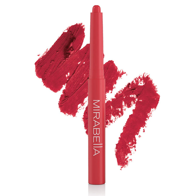Mirabella Velvet Matte Lip Crayon - Long Lasting Lipstick Crayon & Lip Liner - R