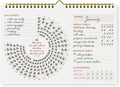 Undated Monthly Habit Tracker Calendar – Minimalist Spiral Wall Planner for Goals, Productivity & Self-Care, Daily/Weekly/Monthly Tracking, Wire-O