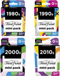 Hasbro Games Trivial Pursuit Mini Packs Multipack, Fun Trivia Questions for Adults and Teens Ages 16+, Includes 4 Game Featuring 4 Decades