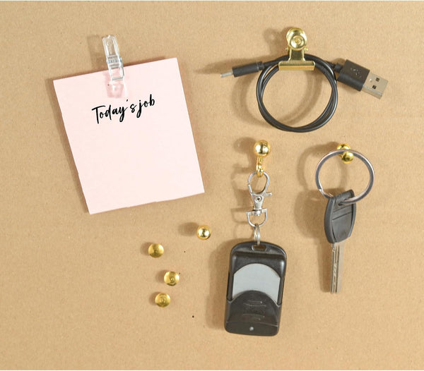 400 Pcs Gold Push Pins Set,7 Styles Push pins, Pin Tacks,Decorative Thumb Tacks for Cork Board,Bulletin Boards Home Office Accessories
