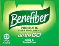 Benefiber On the Go Prebiotic GLP-1 Friendly Fiber Supplement Powder for Digestive Health, Daily Fiber, Unflavored - 28 Sticks (3.92 Ounces) 28