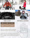 Thermal Winter Gloves-Fleece Lining for Men Women Black