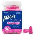 Mack's Dreamgirl Soft Foam Earplugs, 50 Pair, Pink - 30dB NRR, 33dB SNR - Small Ear Plugs for Sleeping, Snoring, Studying, Loud Events, Traveling