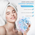 Bath Shower Loofah Sponge 60G Bath Mesh Pouf Shower Ball Body Scrubber Exfoliating Bath Sponge for Women and Men, Set of 4, Flower