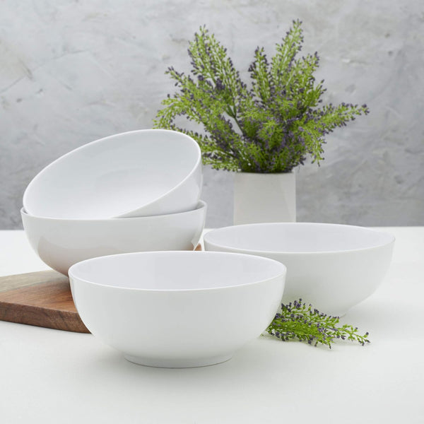 Everyday White Set of 4 Soup Cereal Bowls, 26 oz.