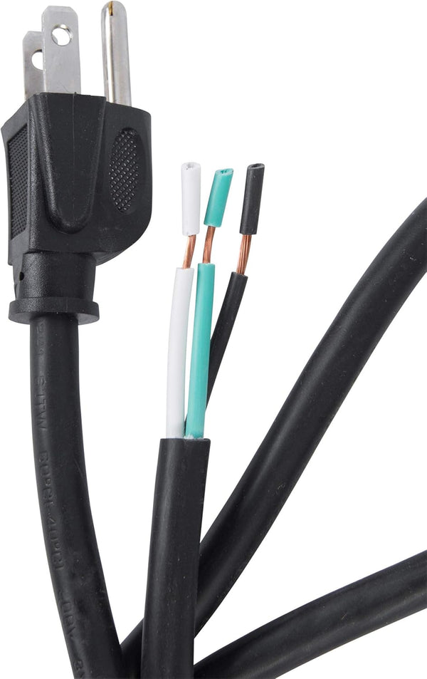 nVent Gardner Bender PS313163 3-Wire Appliance and Power Tool Cord, 3 ft, 16 AWG, 13A/125V AC, 1625W, Heavy Duty Replacement Power Cable, Grounded