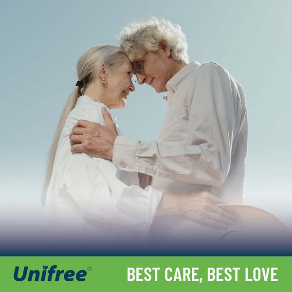 Unifree Disposable Underpads, Bed Pads, Incontinence Pad, Super Absorbent, 50 Count, Blue (XL 30X36 Inch)