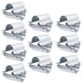 10 Pack 1-3/8" Greenhouse Cross Grid Connector, Chain Link Fence Pipe Clamp | For Purlin to Arch Trellis